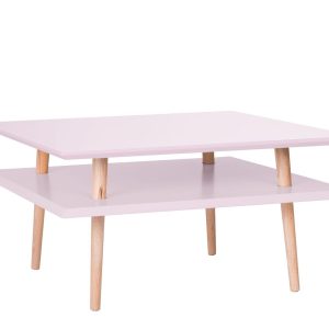SQUARE Sofabord 68x68x35cm - Pink