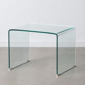 Sofabord Gennemsigtig Hærdet glas 63 x 50 x 48 cm