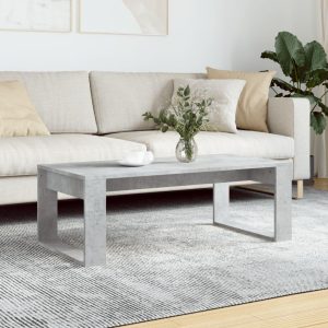 Sofabord 102x50x35 cm konstrueret træ betongrå