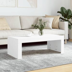 Sofabord 102x50x36 cm konstrueret træ hvid